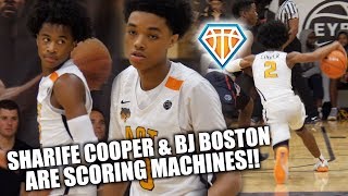 Sharife Cooper \& BJ Boston COMBINE FOR 69 POINTS at Peach Jam!! | BEST 2020 DUO in the Country??