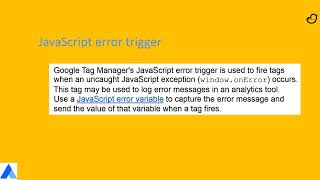 JavaScript Error Trigger Google Tag Manager | Analytics | SabyTech