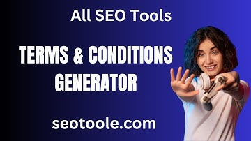 Generate Your Custom Terms & Conditions Instantly