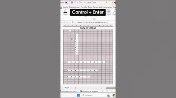 Sopa de letras con Excel #excel #estudiantes #practice #vidareal #aprender
