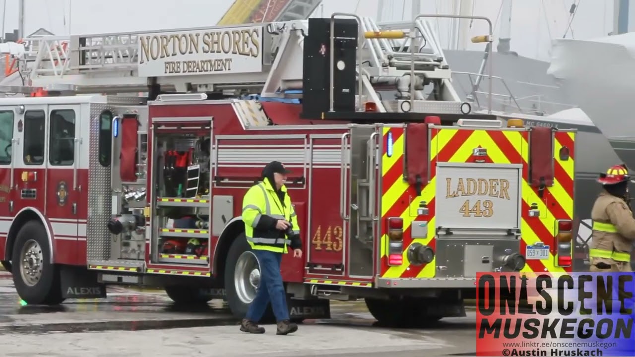 Great Lakes Marina Fire (3-06-2023, Muskegon Michigan)
