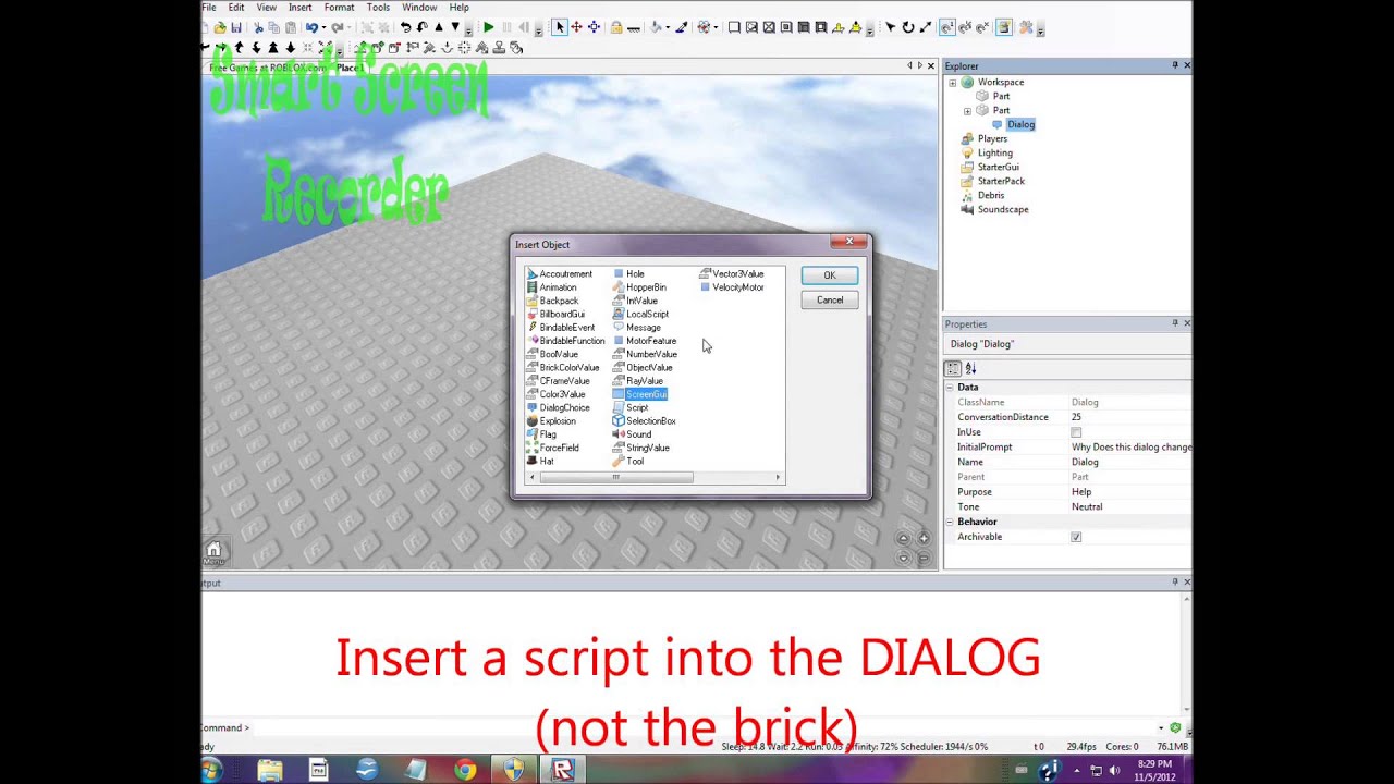 Lua Tutorial: How To Make A Dialog Object Change Color - YouTube