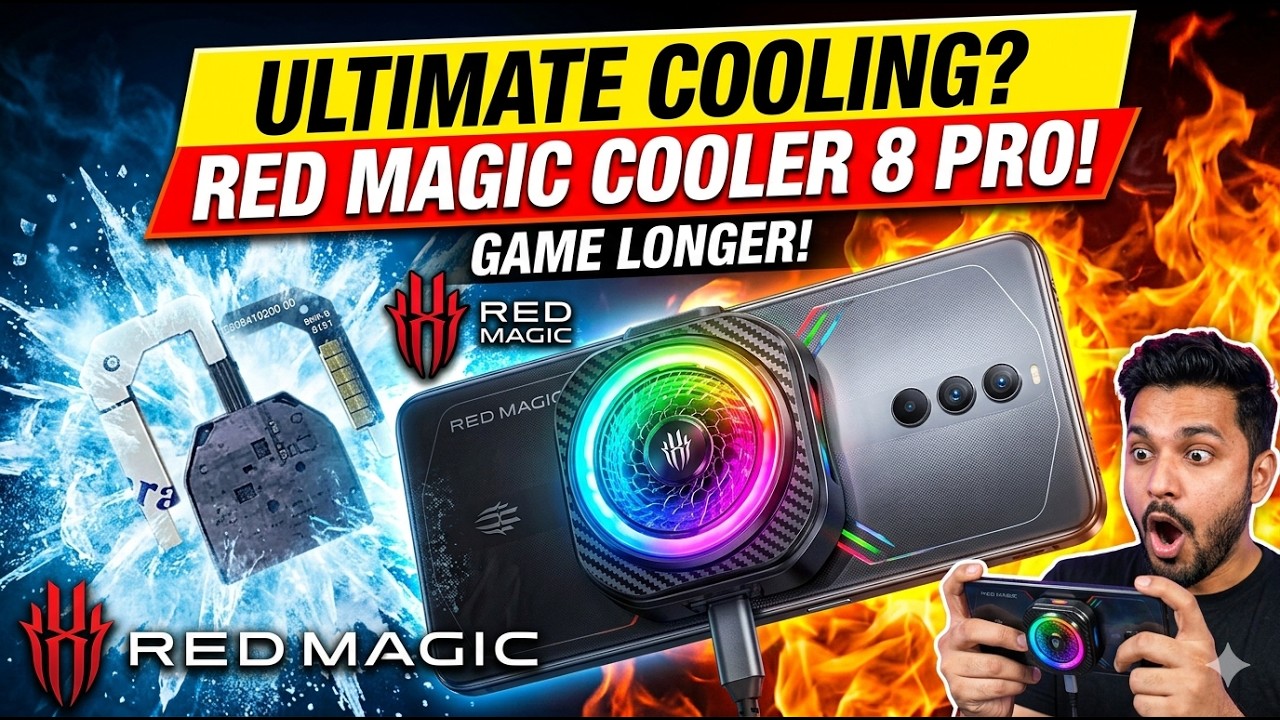 REDMAGIC VC COOLER 8 Pro 36W cooling | AI temperature control