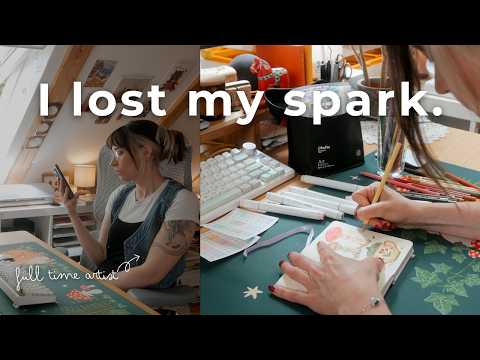 I lost my Spark… Trying to get out of a Rut ✿ Studio Vlog 66