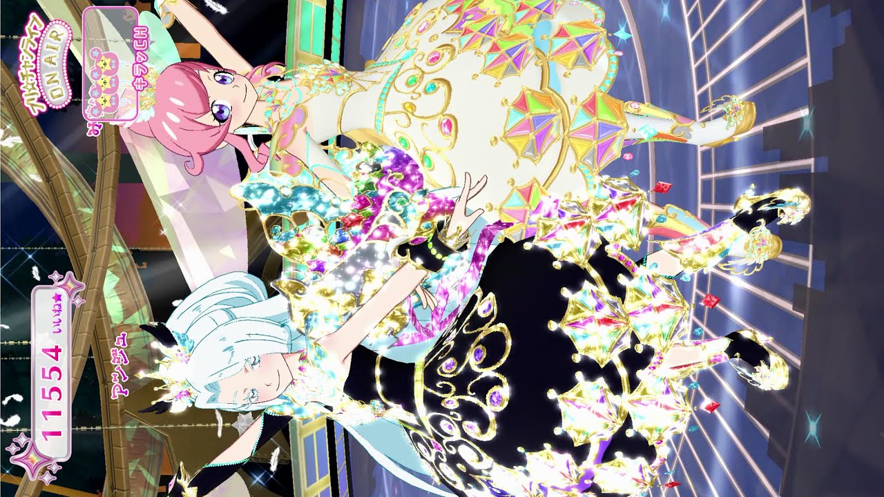 プリチャン 白鳥アンジュ 桃山みらい ブラックダイヤモンドジュエルコーデ Youtube
