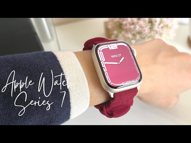 Apple Watch Series 7 Starlight Unboxing & Accessories