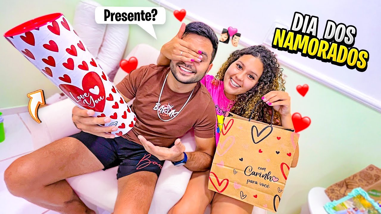 DEI UM PRESENTE DO DIA DOS NAMORADOS PARA O LEANDRO
