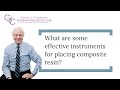What are some effective instruments for placing composite resin?