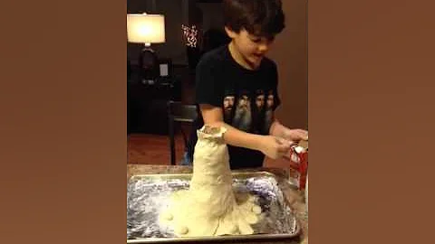 Making a volcano