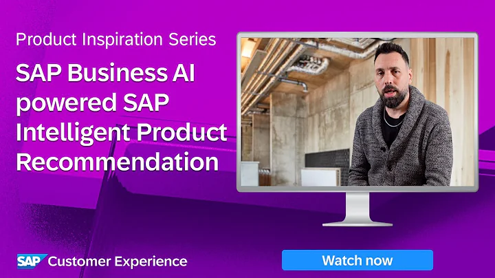 SAP Business AI-Powered SAP Intelligent Product Recommendation | Product Inspiration Series