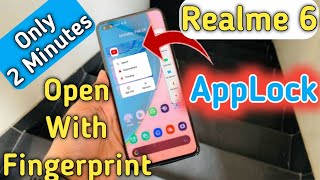 Realme 6 AppLock , How To App Lock in Realme 6