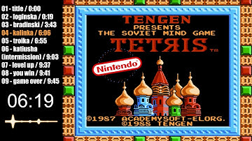 TETRIS (Tengen) OST | 1989 | NES - all soundtrack in one video