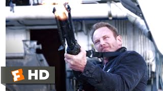 The Last Sharknado: It's About Time (2018) - Mowing Down Sharks Scene (9/10) | Movieclips