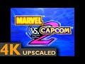Marvel Vs Capcom 2 INTRO ALL CHARACTERS AI Upscaled 4K HD 60fps
