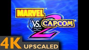 Marvel vs. Capcom 2 - INTRO ALL CHARACTERS - AI Upscaled [4K HD 60fps]