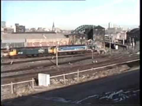 Gateshead loco depot 1991 - YouTube