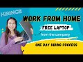 Permanent work from home with free laptop  sincerely cath