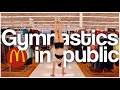 Gymnastics in public