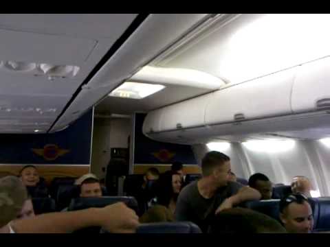 US Marine singing Michael Buble on an airplane!