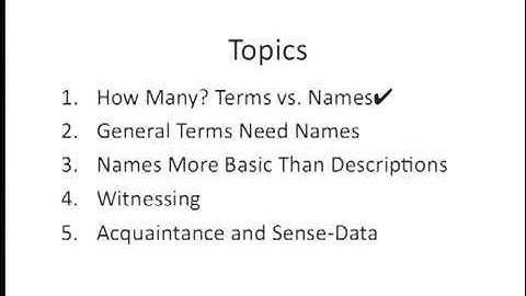 Philosophy 135   Lecture 06   Russell