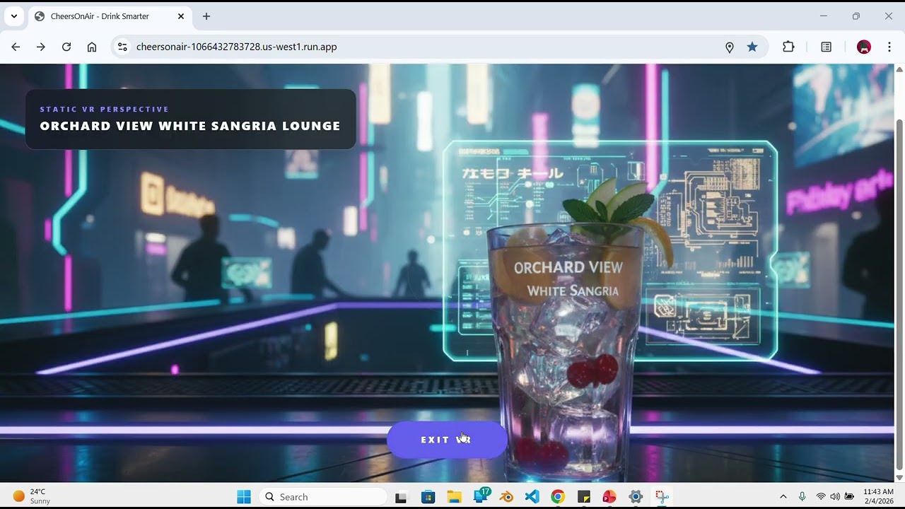 Cheers on Air Demo | Gemini 3 Hackathon