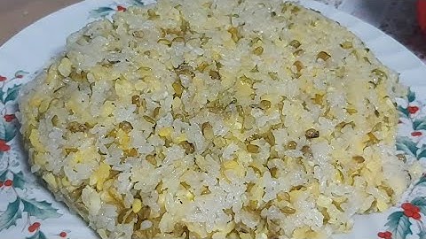 XÔI ĐẬU XANH nước cốt dừa nấu đúng cách vừa ngon vừa ít tốn thời gian.