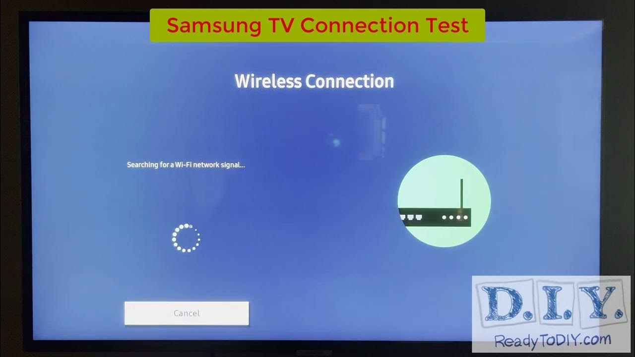 Samsung TV Test Network Connection SMART TV CARE YouTube