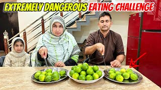 Extremely Dangerous Food Eating Challenge Husband Wife Food Eating Challenge