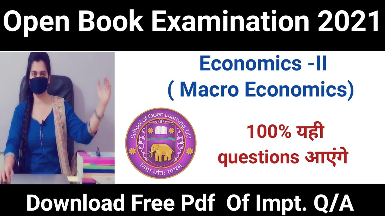 SOL DU bcom 2nd Year Macro Economics Important Questions For OBE Exam, kc shorts, Kauser Classes