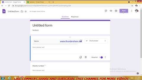 How to Link Excel Sheet With Google Form for Response Save