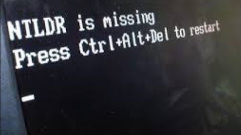 How to fix NTLDR IS MISSING BOOTABLE USB WINDOWS 7