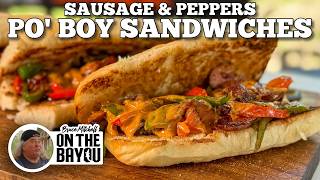 Bruce Mitchell makes Sausage & Peppers PoBoy Sandwiches