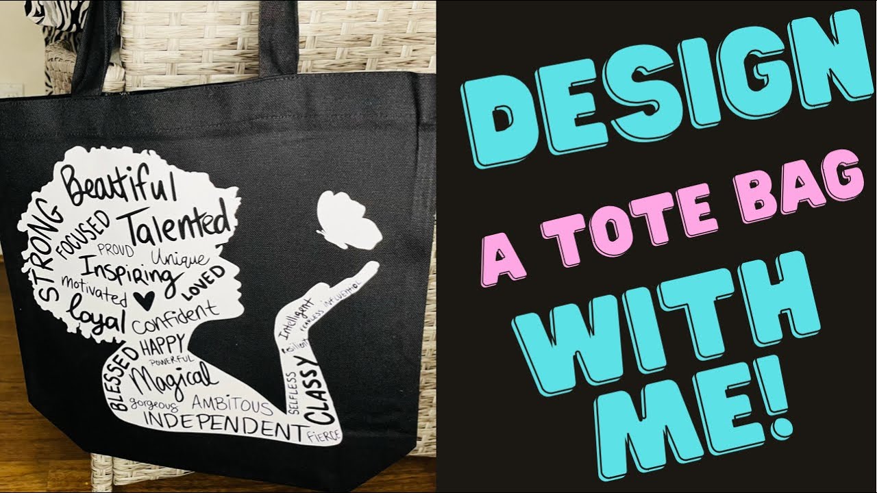 How To Design a Personalized Tote Bag Using CRICUT HTV YouTube