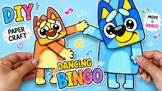 DIY Dancing Bingo Paper Craft | Fun Moving Paper Puppet