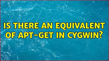 Is there an equivalent of apt-get in Cygwin? (2 Solutions!!)