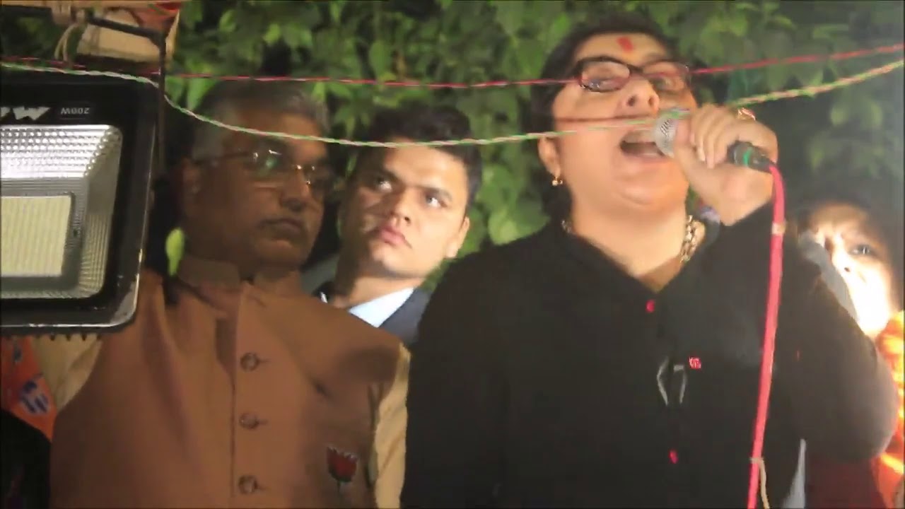 Locket Chatterjee during #KhardahGangRape Protest in Kolkata