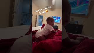 #taysavage niece dancing to his new single “Bully Flow” #shorts #short #cute #baby