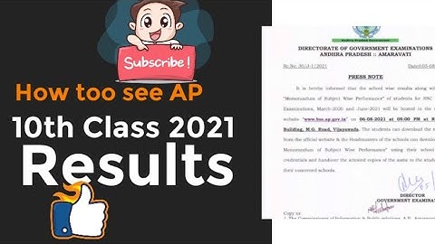 How to see 10th class ap results 2021❓❓