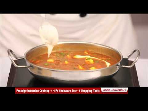 Prestige Induction Cooktop 4 Pc Cookware Set 4 Chopping Tools