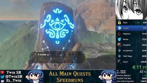 All Main Quests speedrun in 3:29:05 (no amiibo)