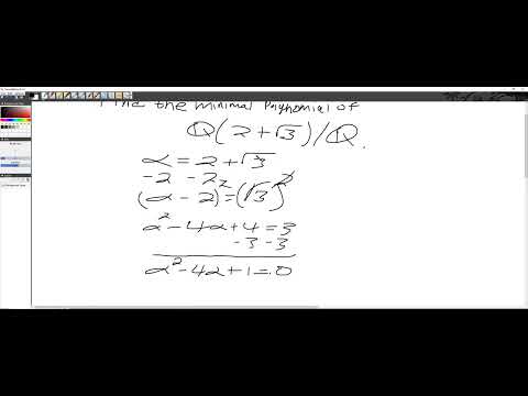 Minimal Polynomial of