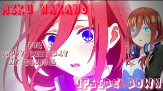 Miku Nakano edit. Upside down. For happy birthday my channel.