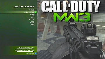 PLAYING with my CREATE-A-CLASS made at 16 YEARS OLD! MODERN WARFARE 3 OLD CLASSES!