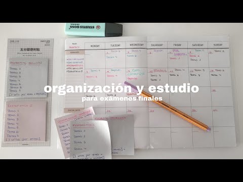 Cómo me organizo y estudio para los exámenes