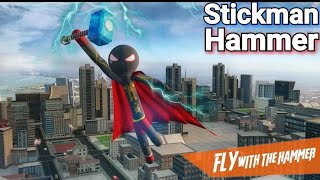 Stickman Hammer Crime City Rope Hero Game - Walkthrough Android Gameplay (HD) #25 #stickman screenshot 5