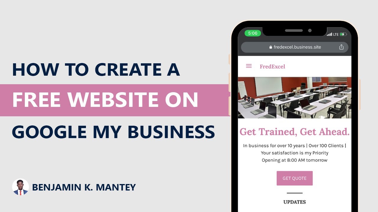 How to Create a Google My Business Website for free - YouTube