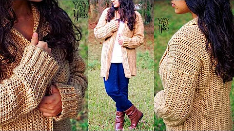 Free Crochet Cardigan Pattern for Beginners: Comfy Cozy Cardigan
