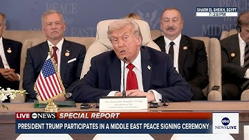 LIVE: President Trump delivers remarks during peace summit in Egypt