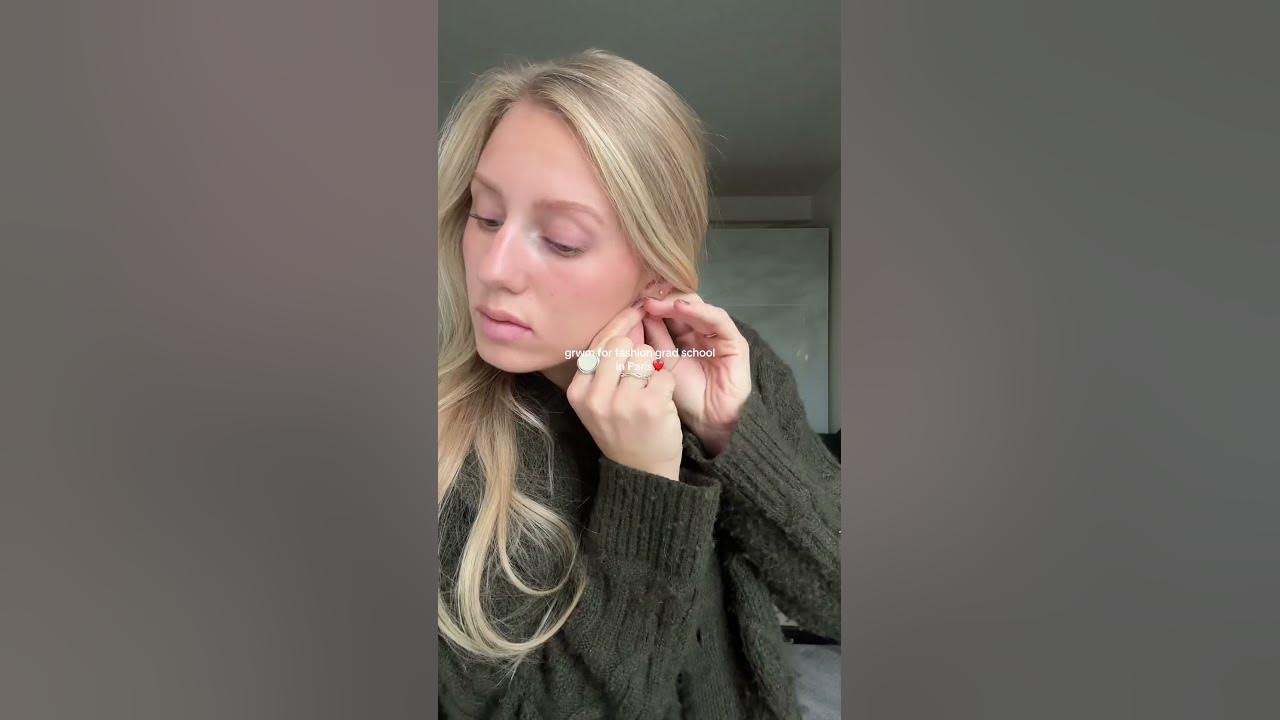 quick lil grwm before running out the door💄gradschool paris 