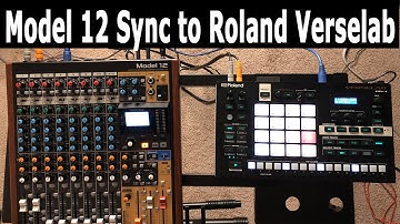 Tascam Model 12 MIDI Sync To Roland Verselab MV1
